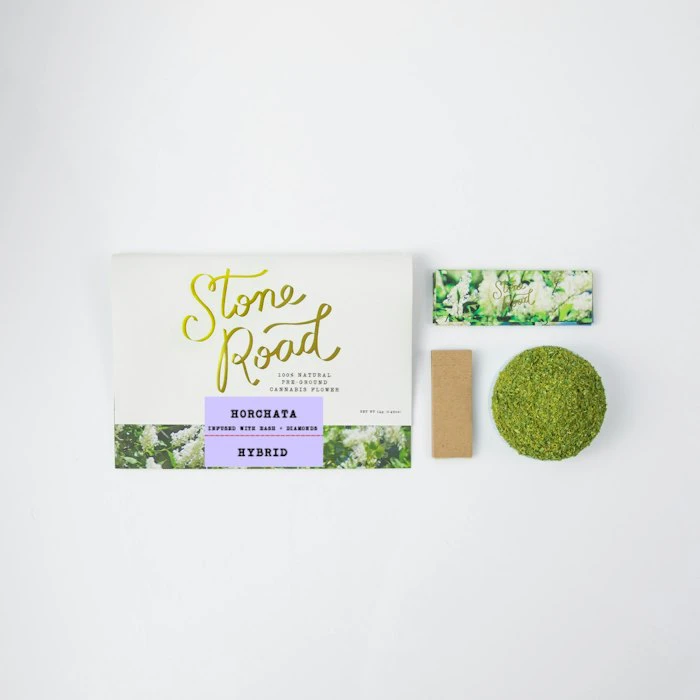 STONE ROAD - Stone Road | Horchata - Hybrid | Diamond and Bubble Hash Infused - 14.0g Roll-Your-Own Main Image