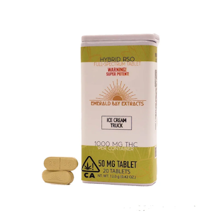EMERALD BAY EXTRACTS - ICE CREAM TRUCK 50MG TABLETS 1000MG - EMERALD BAY EXTRACTS