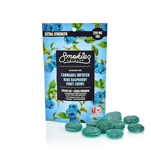 SMOKIEZ - Blue Raspberry (250mg) Fruit Chews (I)