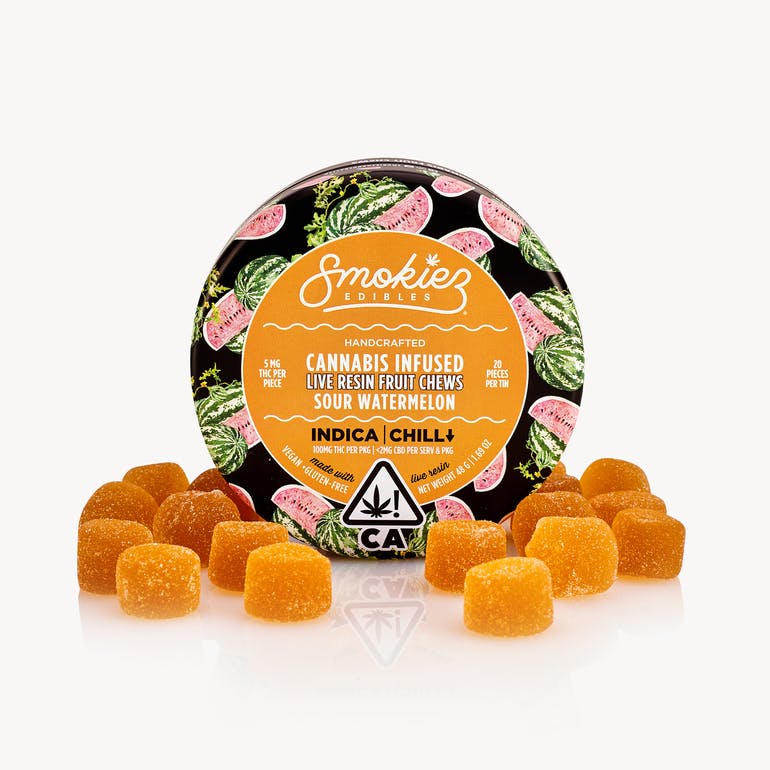 Smokiez Minis - Sour Guava Live Resin Fruit Chews - 100mg - Order ...