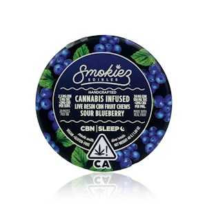 SMOKIEZ - SMOKIEZ - Edible - Sour Blueberry - Live Resin Minis - CBN/THC - 1:1