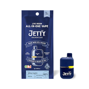 Jetty Extracts - Jetty Extracts - 1g Mini Tank OCal Solventless AIO - Fatso