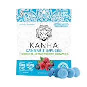 Kanha Hybrid Blue Raspberry Gummies 100mg