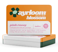 Aryloom Pink Rozay 5 pack infused pre-rolls