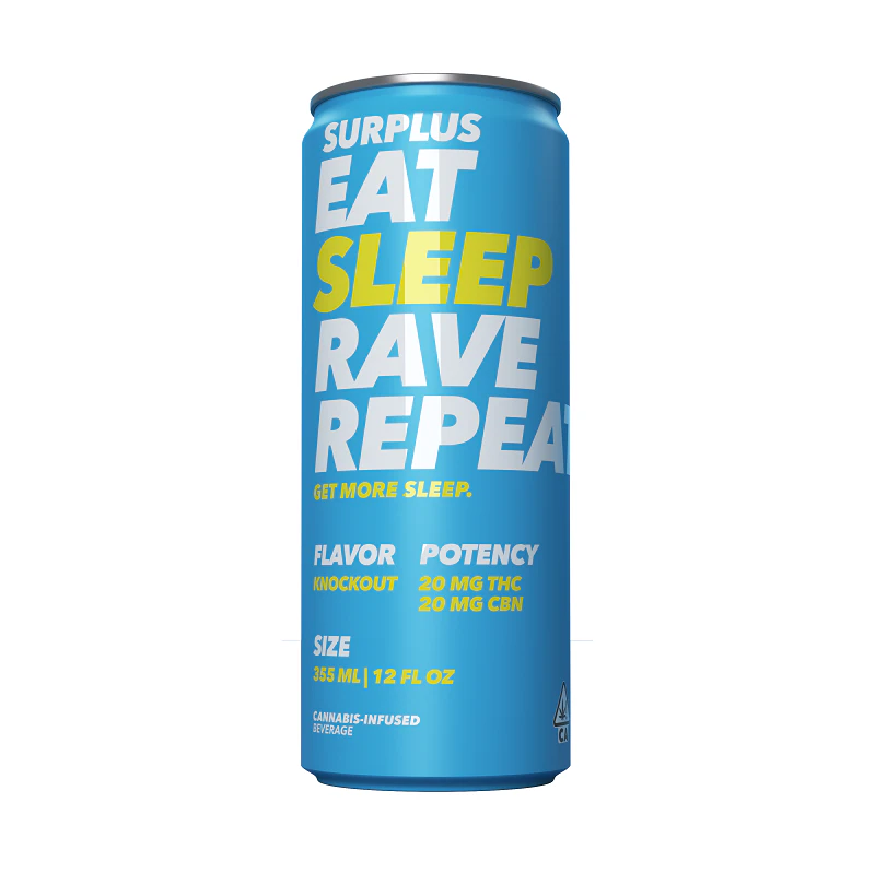 Surplus Cartridge Co. - 4 Pack: Knockout Sleep Drink - 20mg THC/20mg CBN (12oz) Main Image
