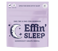 Effin' Sleep Goodnight Grape THC:CBN 10pk Gummies - 100mg
