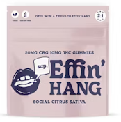 Hang Social Citrus 2:1 CBG:THC 