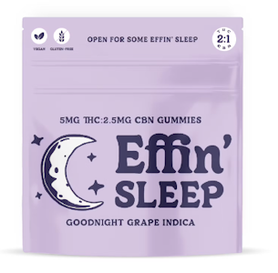 EFFIN EDIBLES - Sleep Goodnight Grape 2:1 THC:CBN 