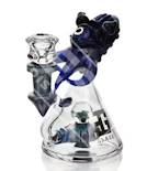 Octopus Heady Thick Bottom Glass Water Pipe, 5.7", Blue, EG-64 | EG Glass