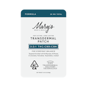 Mary's Formula Transdermal Patch 3:2:1 THC:CBD:CBN 30mg