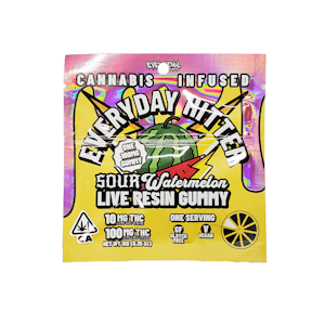Everyday Hitter - Everyday Hitter - 100mg Gummy (Sour Watermelon-Indica)