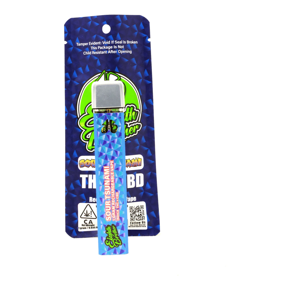 Eighth Brother - Eighth Brother | Sour Tsunami | 1:1 THC:CBD All-In-One Vape | 1g Main Image