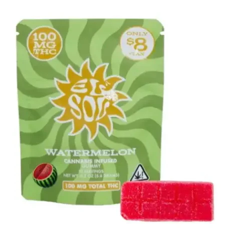 El Sol - EL SOL - Single Watermelon - Gummies - 100mg Main Image