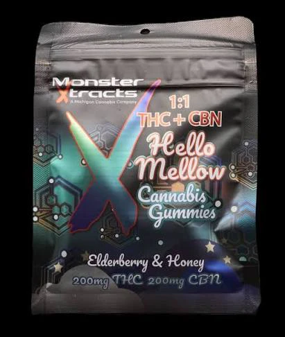 Monster Xtracts - Monster Xtracts - Elderberry & Honey THC/CBN - 200mg Main Image