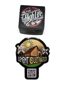 Element Cultivation - Element Cultivation - Humboldt Pound Cake -  Live Rosin - 68.63% THC - 1g - Wax