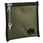 Cali Pouch - Green Smell Proof w/ Locking Key 6x6