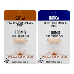 Emerald Bay Extracts | Almond Mochi | RSO Hyrbid Single Tablet | 100mg