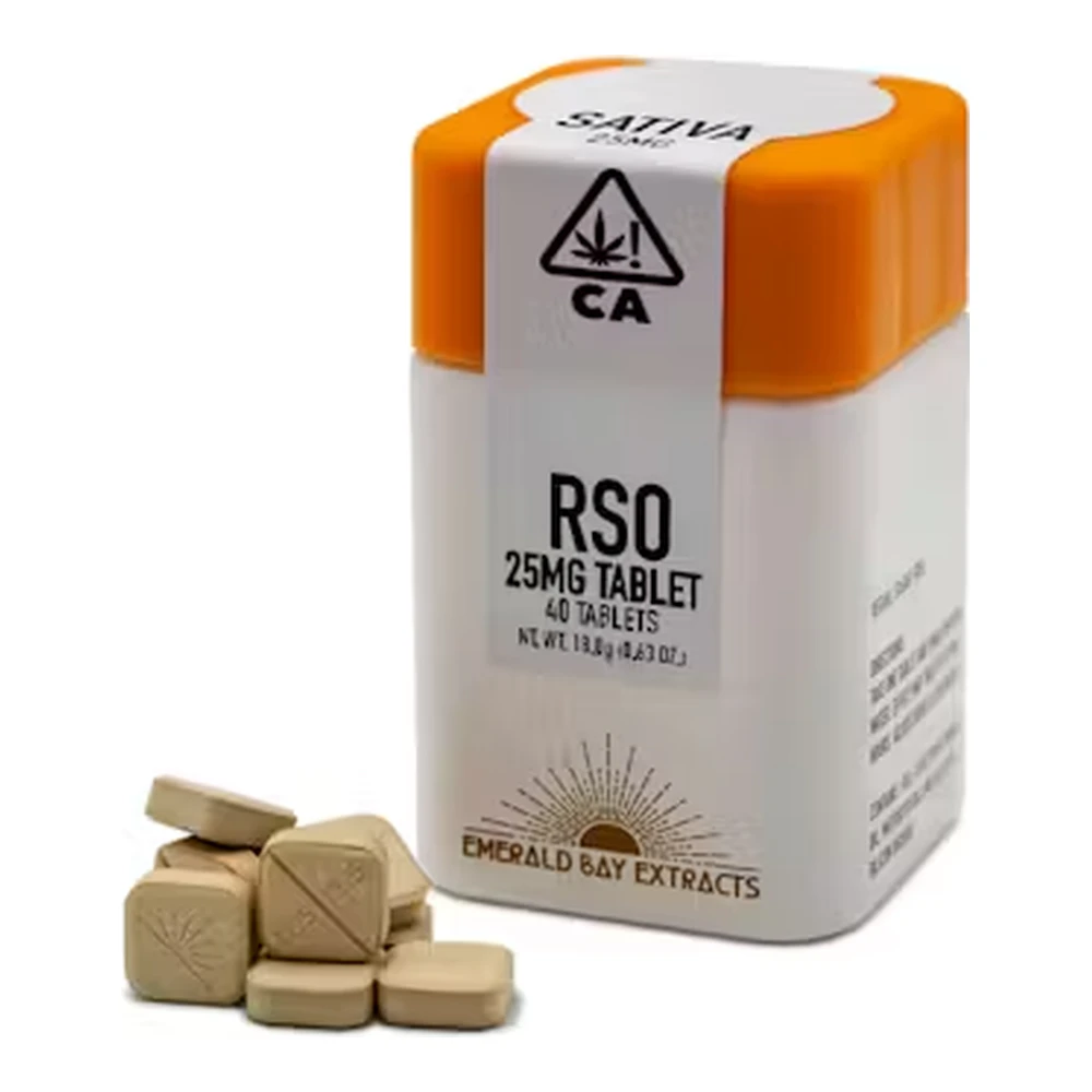 Emerald Bay Extracts - Emerald Bay Extracts | Blue Dream | 25mg : 40pk | RSO Full Spectrum Tablets | 1000mg Main Image