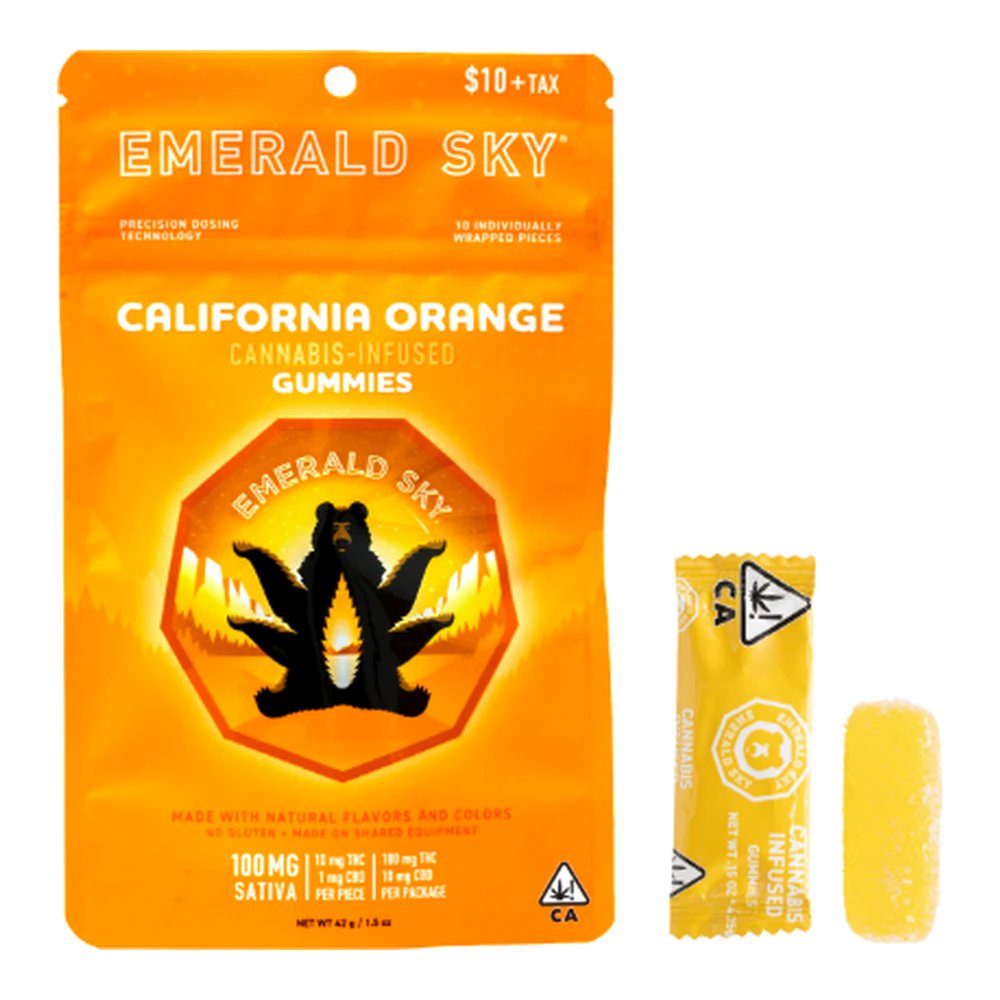 Emerald Sky - Emerald Sky | California Orange | Gummy | 100mg Main Image