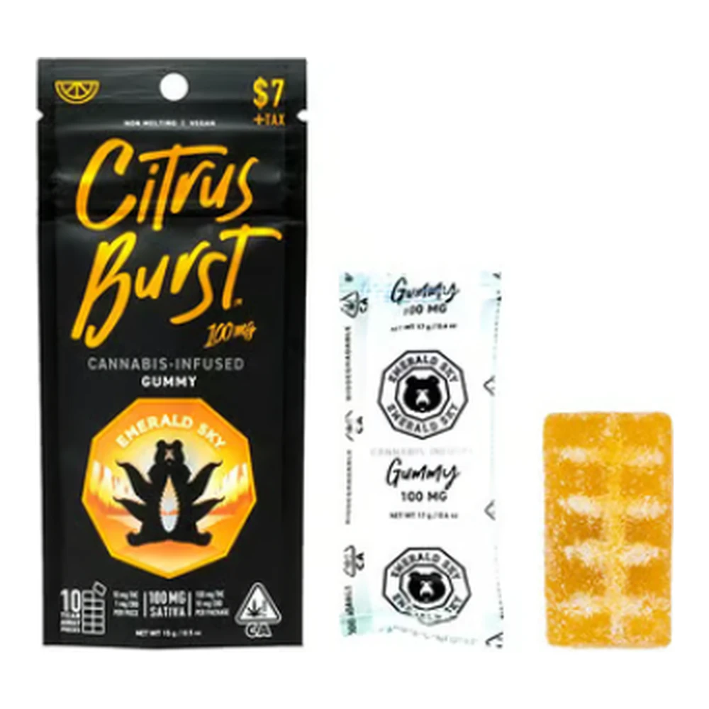 Emerald Sky - Emerald Sky | Citrus Burst | Single Gummy | 100mg Main Image
