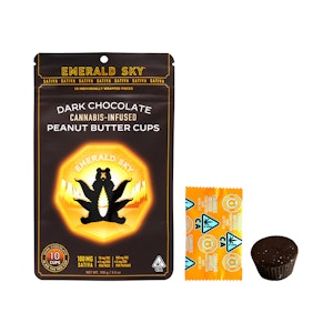 Emerald Sky - Emerald Sky - Dark Chocolate Peanut Butter Cups - Sativa - 100mg 10pk
