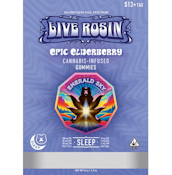 EMERALD SKY 10:2:4 SLEEP Epic Elderberry Rosin Gummies 10ct