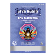 Emerald Sky | Epic Elderberry | Solventless Full Spectrum Live Rosin Sleep Gummies | 100mg