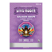 Emerald Sky | Galactic Grape | Solventless Full Spectrum Live Rosin Gummies | 100mg