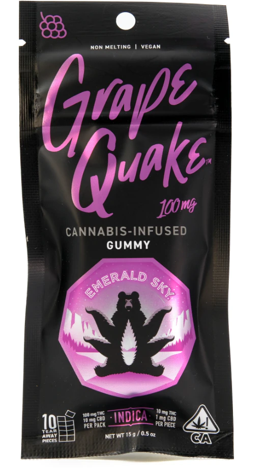 Emerald Sky - Emerald Sky | Grape Quake | Single Gummy | 100mg Main Image