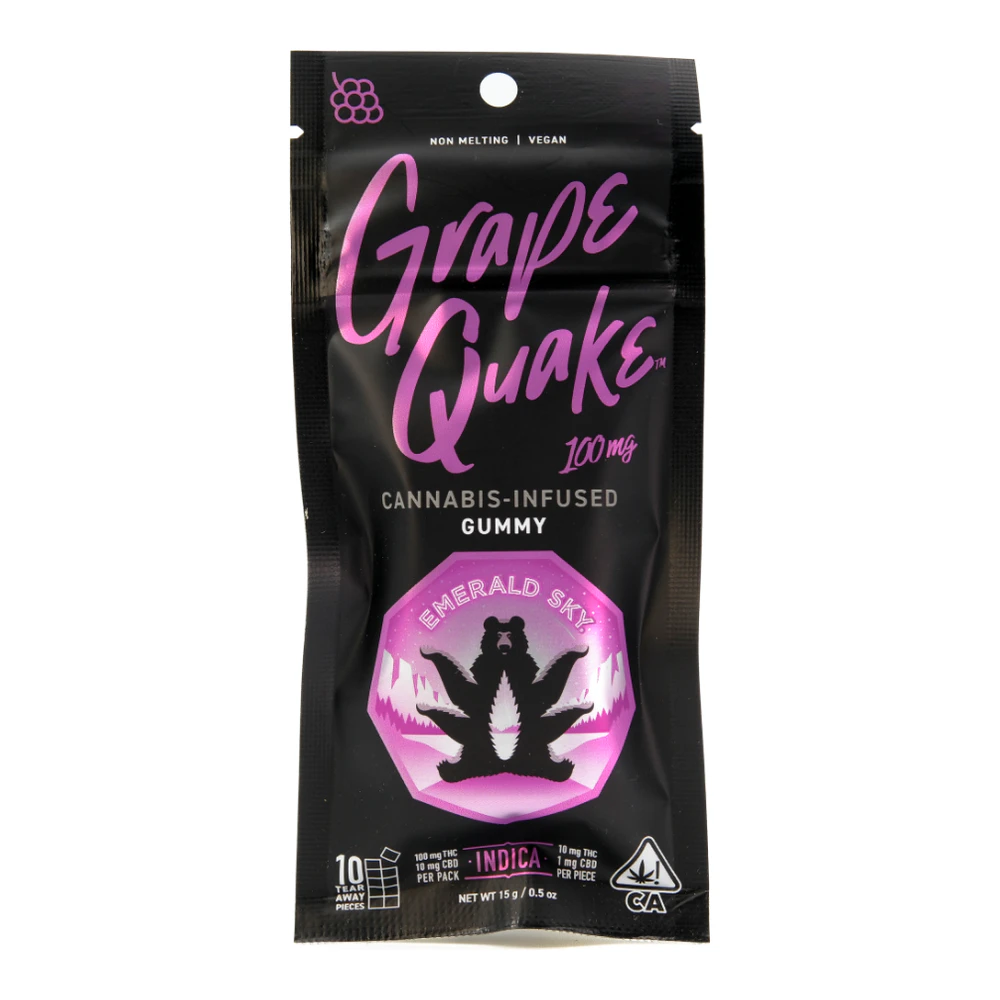 Emerald Sky - Emerald Sky | Grape Quake | Single Gummy | 100mg Main Image
