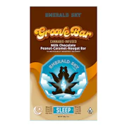 Emerald Sky | GrooveBar | Live Rosin | Peanut Caramel Nougat Bar | 10:2:4 THC:CBD:CBN | Sleep | 10pk
