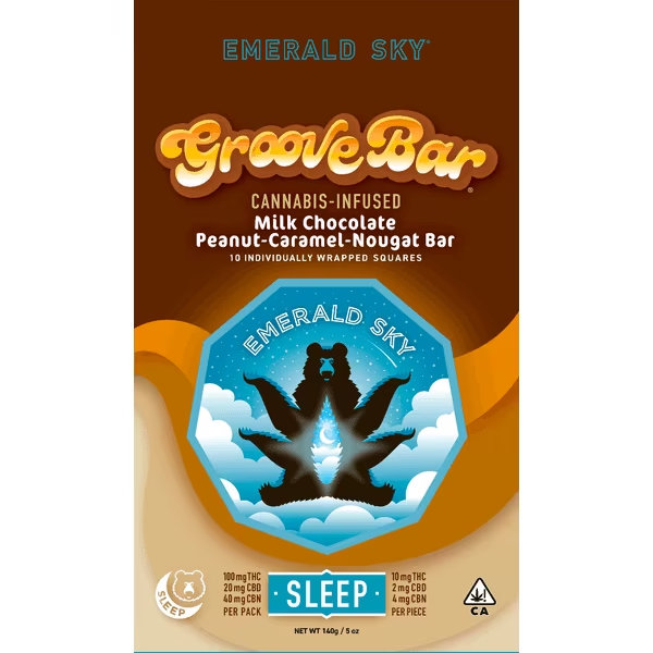 Emerald Sky | Milk Chocolate GrooveBar | Sleep CBN | 10pk