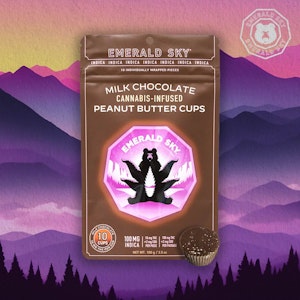 Emerald Sky - Emerald Sky - Milk Chocolate Peanut Butter Cups - Indica - 100mg 10pk