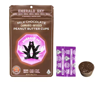 Milk Chocolate Indica Peanut Butter Cups 100Mg