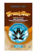 Emerald Sky | GrooveBar | Live Rosin | Peanut Caramel Nougat Bar | 10:2:4 THC:CBD:CBN | Sleep | 10pk