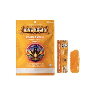 Emerald Sky - Emerald Sky - Edible - Orange Orbit Live Rosin Gummies - 100mg