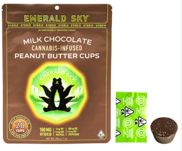 Emerald Sky - Emerald Sky | Peanut Butter Cups | Hybrid | Milk Chocolate | 20pk