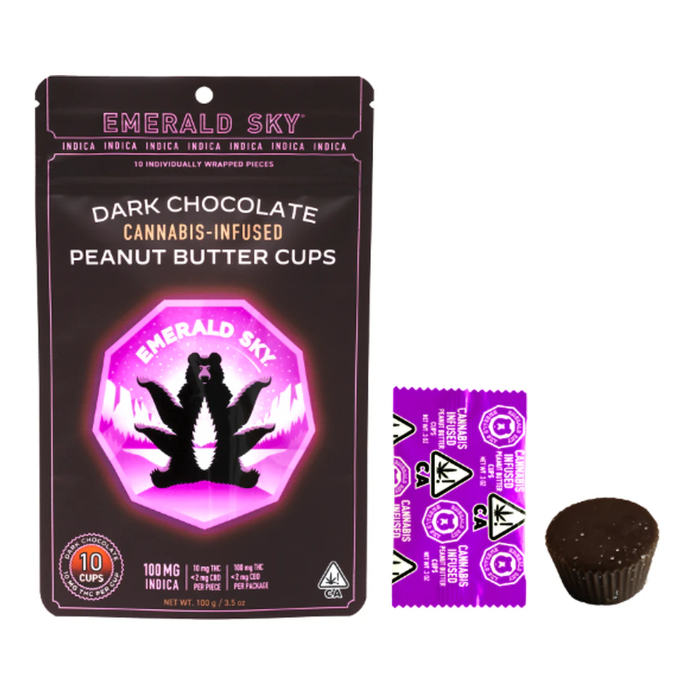 Emerald Sky - Emerald Sky | Peanut Butter Cups | Indica | Dark Chocolate | 10pk Main Image