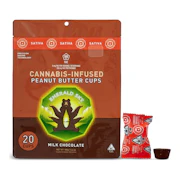 Emerald Sky | Peanut Butter Cups | Sativa | Milk Chocolate | 20pk | 100mg