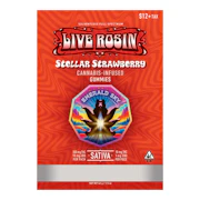 Emerald Sky | Stellar Strawberry | Solventless Full Spectrum Live Rosin Gummies | 100mg