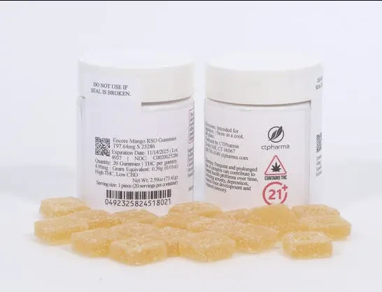 Encore - Encore Mango RSO Gummies T91.4mg S 25538 Main Image