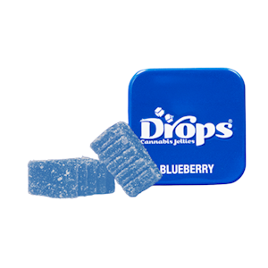 DROPS - Enhanced Blueberry Singles (Gentle Relaxation) (H) | 2pk 1:2.5:10 (THC:CBN:CBD) Jellies | Drops