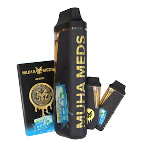 Muha Meds - Apple Gelato Ice (H) 89.81%THC | Muha Meds | 1g (Disposable)