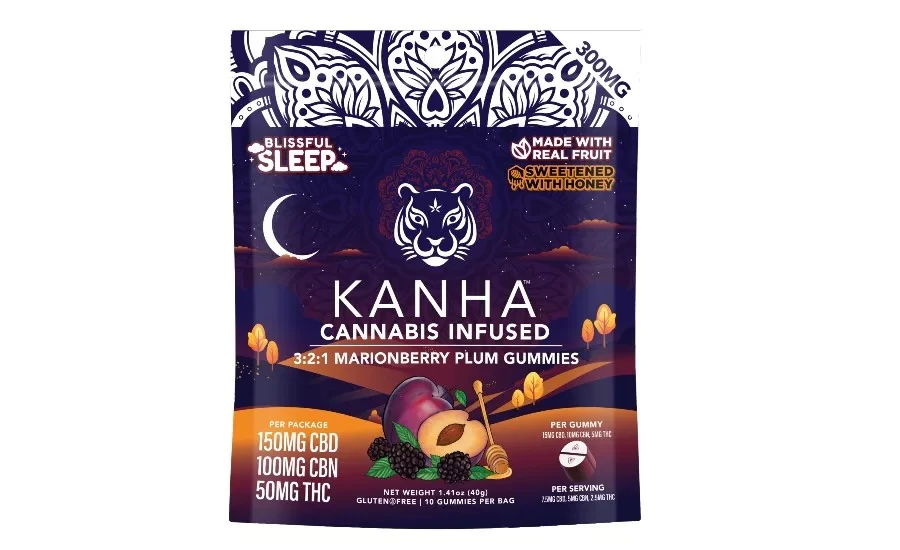 KANHA - KANHA FX Sleep Marionberry Plum 3:2:1 CBN 100mg Gummy Main Image