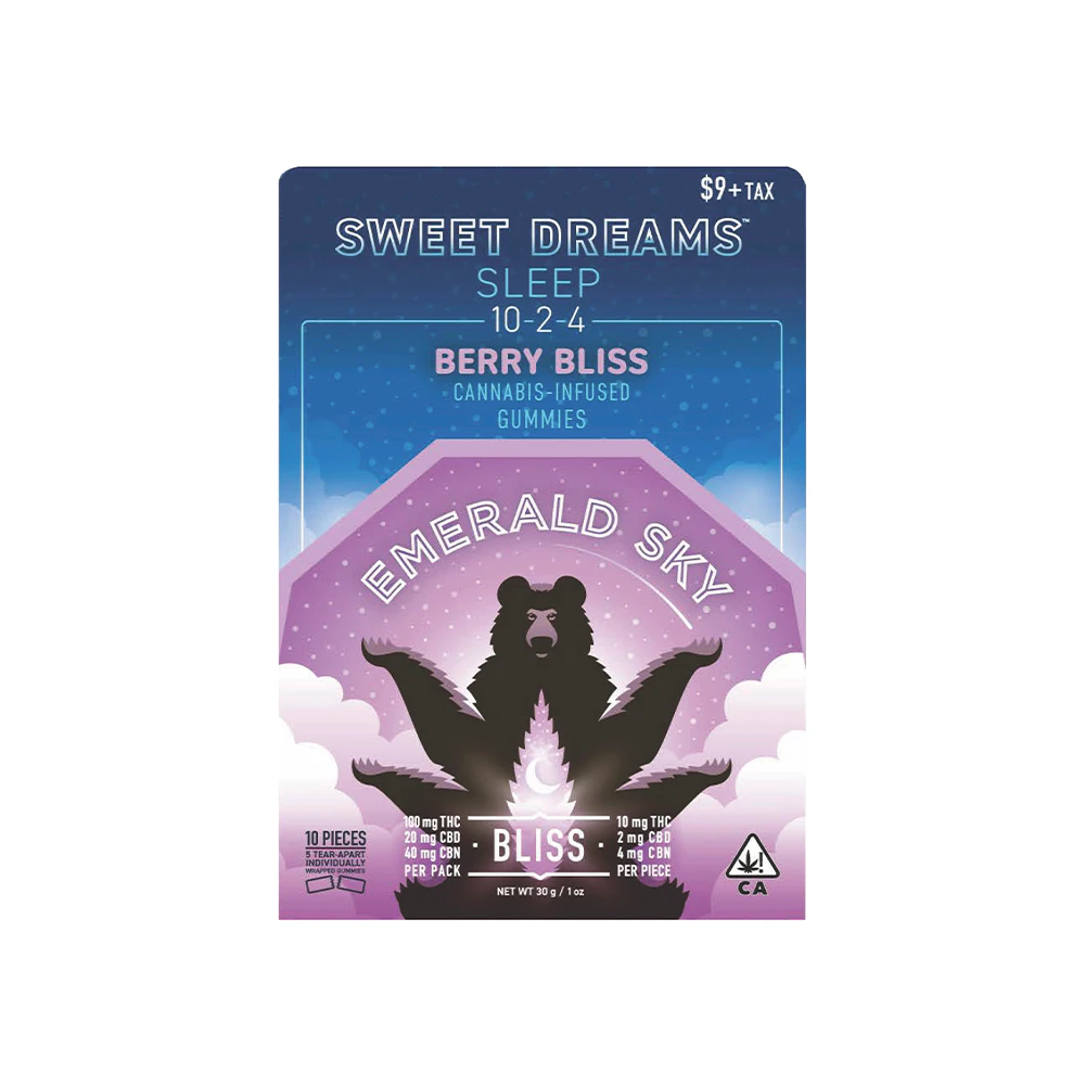 Emerald Sky - Emerald Sky - 10:2:4 THC/CBD/CBN Sweet Dream Gummies (Berry Bliss) Main Image