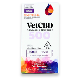 VETCBD - Vet CBD - Regular Strength - Tincture - 500mg - 2oz