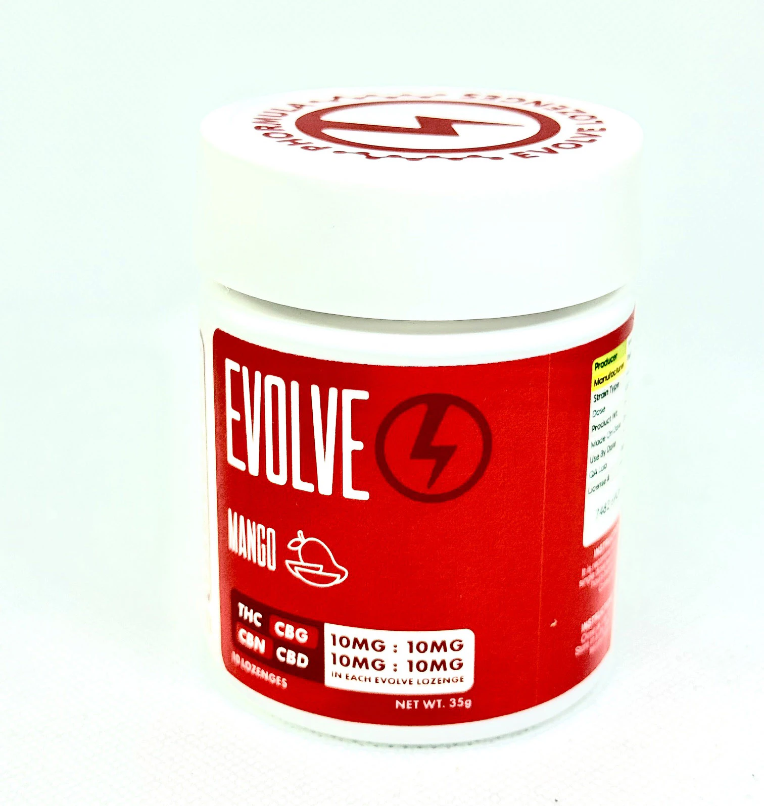 Pharmers LLC - Evolve Lozenges - Mango - 100mg Main Image