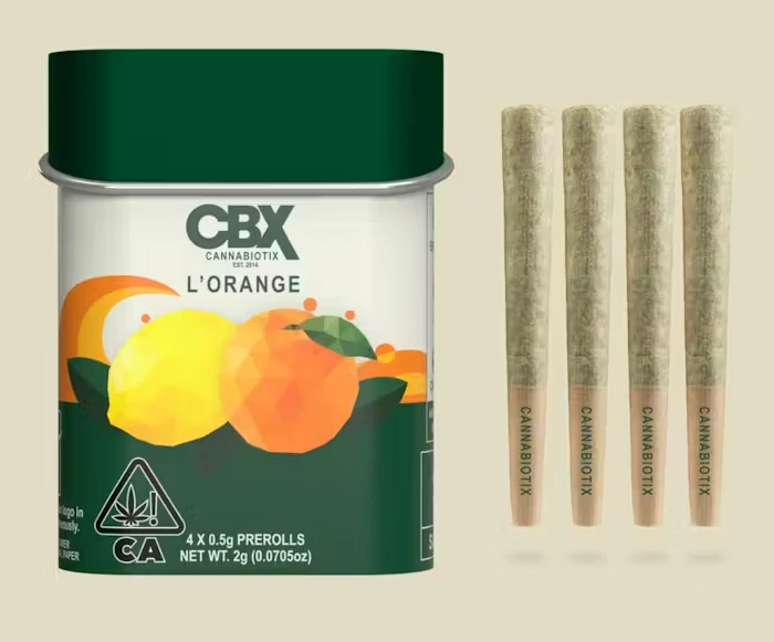 CBX: Cannabiotix - CBX - Preroll - 4pk - L'Orange Main Image