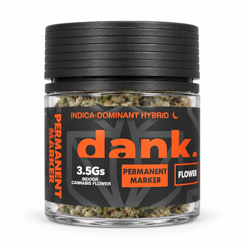 DANK - Permanent Marker – Indica-Dominant Hybrid – 30.78% THC | 3.5g Indoor Flower | Dank -t9