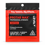 Protab Max – Sativa – 98.7mg THC | 2 Tablets – Professional Strength | LEVEL  -PP6 FRONT